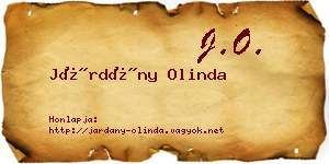 Járdány Olinda névjegykártya